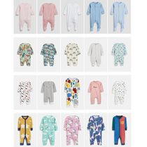 In stock] UK Next Spring Autumn Unisex Baby Long Sleeve Pure Cotton Non-footed Jumpsuit Clothes Opener