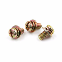 Cross round head combination screw three combination element head Luo Bolt M3M4M5M6 * 5X6X8X10X12X16X25-