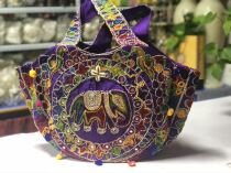 Indian Stray Bag Handsewn Cloth Bag Woman Single Shoulder Bag