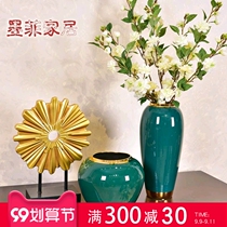 Modern light luxury furnishings home accessories American new Chinese living room TV cabinet decoration vase housewarming new home gifts