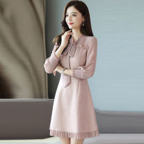 2021 Spring and autumn section Womens dress Dress Up Slim Temperament Your Wife Fashion Trends Row Woman Taste Dress