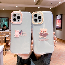 Apple 12 phone case iphone11 cute xsmax rabbit xr Silicone x bear mini New 7p all-inclusive 8plus transparent pro net red se anti-drop ip no