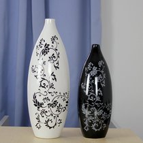 Modern simple home accessories black and white vase Jingdezhen ceramic ornaments New House soft decoration ornaments