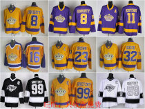 Los Angeles Kings King vintage ice hockey suit Dionne Kopitar Gretzky Jersey