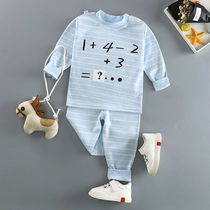 Childrens underwear suit pure cotton long sleeve autumn clothes autumn pants 0-year -1-2-3-4-5 old boy girl child spring and autumn