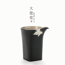 Large porcelain Handicrafts Black Kung - fu Tea Tool - Split Tea Accessories