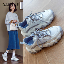 Daphne old daddy shoes womens shoes 2022 new women shoes Summer breathable shoes Children 100 hitch bottom casual sneakers