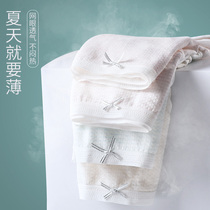 Girls panties cotton antibacterial file junior high school birthday department teenage high school mid-waist thin breathable triangle shorts summer