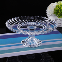 Nordic KTV creative bar bar fruit fruit plate Dry fruit plate Household glass fruit plate Fashion dedicated