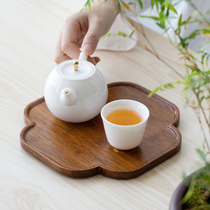 Bamboo dry bubble small tea tray simple kung fu tea tray small making Japanese tea table Home Office simple tea table