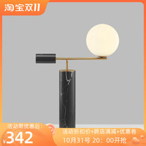 Italian minimalist modern creative lighting designer living room model room marble bedroom bedside decoration table lamp