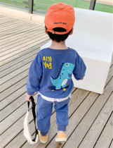 Childrens clothing boys autumn suit 2020 New Tide Net Red foreign handsome baby spring and autumn children childrens sports autumn