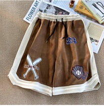 Netred shorts men summer thin skinny basketball sports five-point pants tide loose heavy casual pants