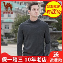Camel Camel winter long sleeve mens high collar base standard mens youth pure T-shirt D8A201374