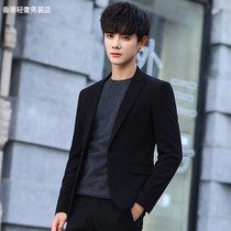 Western Suit Mens Spring Autumn Season New Korean Version Sashimi trends Inn Wind Handsome Mens Jacket Casual Single Suits