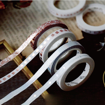 Washi hot stamping very fine DIY handmade album accessories Decorative labels Diary hand account Colorful hand-torn tape 5 meters