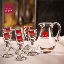 Czechoslovakia RONA imported crystal cup white wine cup set spirits cup mouthful cup wine splitter bullet cup