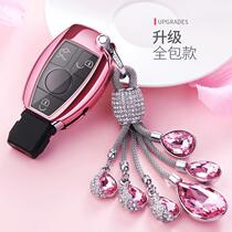 Benz key button c200l glc260 cover pack C grade glk300 gla200 car key shell male and female E level