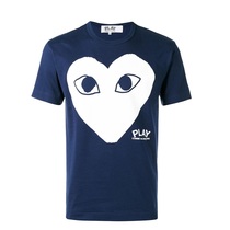  Summer PLAY Kawakyu short-sleeved T-shirt round neck men and women love eyes casual couple round neck loose Baoling tide brand