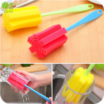 Wash Cup Brushed Sponge Brush Long Handle Cup Brushed Milk Bottle Brushed Tea Cup Brushed Clean Glass Cup Long Bottle Brush God