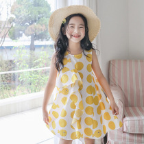 Girls Skirt Summer 2021 New Tong Super Air Dress Summer Children Korean Polka Dot Princess Dress