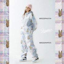 2223 new winter bsrabbit Korean veneer ski suit snowpants male and female veneer ski adult kit