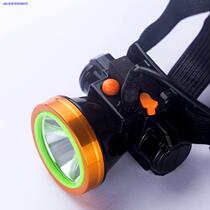 Headlight led Night Fishing light super bright rechargeable Head Mounted Outdoor Lighting light yellow field eel catch fish strong light flashlight