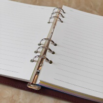 (150 large-capacity B5 horizontal) office business soft leather loose-leaf notebook detachable financial bookkeeping book manual Ledger 5mm grid large thick Student Book stationery