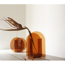 Nordic acrylic plexiglass geometric vase Flower vase Home art ornaments ins wind design ornaments