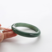 Xiaoliang Zi jade jade bracelet ice flower princess thin round strip female natural Myanmar A goods live