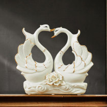 Swan ornaments ceramic home accessories ornaments new wedding gifts girlfriends creative gifts room living room layout