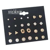 temperament personality women geometry earrings suit jewelry