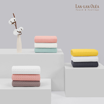 LANlan towel towel bath towel household cotton absorbent men and women wash face without hair gauze double-sided summer quick-drying face towel