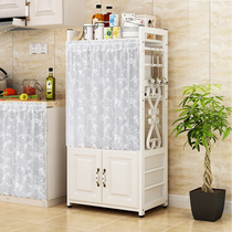 Kitchen Shelving Shelter Curtain anti-dust Shoe cabinet wardrobe Self-adhesive lace hanging curtain free from perforated cupboard door curtain