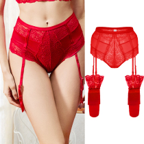 Ultra-thin womens panties with suspenders stockings suit high waist briefs seamless suspenders suspenders detachable girls panties