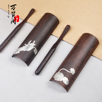 Boutique ebony tea enjoy tea tin tea spoon take teaspoon tea steak tea ceremony six gentlemen kung fu tea set spare parts