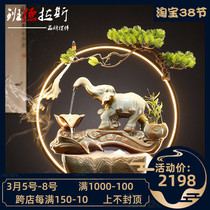 Creative Belt Light Flowing Water Swing Piece of Finance Cycle Water upscale Opening Gift Living-room Office Desktop Pendulum