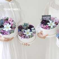 Gift box Flower bouquet Box packaging box Mothers Day 520 Surprise Practical handheld empty box festive florite package