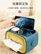 Tissue box paper drawing room home creative cute paper box remote control storage napkin carton multi-function desktop