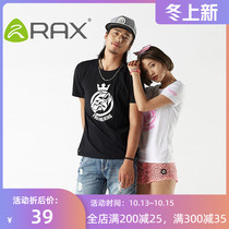 RAX spring summer short sleeve cotton T-shirt multifunctional outdoor T-shirt mens breathable womens sportswear 72-2n103