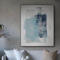 LWD ART original hand-painted) Smoke and rainsimple modern living room entrance handmade abstract decorative oil painting