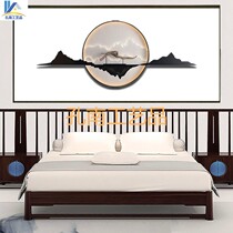 New Chinese style light luxury living room background wall porch Wall Wall decoration pendant three-dimensional iron wall wall decoration