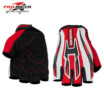 Motorcycle riding gloves summer half-finger anti-slip anti-skid shock-absorbing off-road glove machine gloves