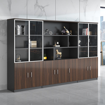  Chengdu boss room bookcase Furniture file cabinet Information cabinet Wooden file cabinet Office combination background locker