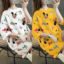 Pajamas womens summer new short-sleeved shorts suit student Korean version cute sweet cartoon casual womens home wear
