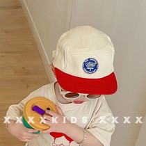 xxxxkidds new day series Spelling letters Round Label Child flat along baseball cap Hip Personality Hip Hop tongue cap