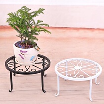 Stand flower rack Single-layer art floor-to-ceiling flower pots Living room small flowers balcony shot iron indoor 2 single pots from