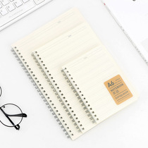 Student simple B5 element style coil transparent frosted notebook office notepad grid dot matrix horizontal line
