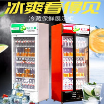 388L supermarket beverage display cabinet single door convenience store refrigerator commercial large capacity freezer single door refrigerator