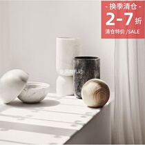 Clearance special wooden ball ornaments homemade chic Korean Nordic minimalist home homestay puppet pure manual design